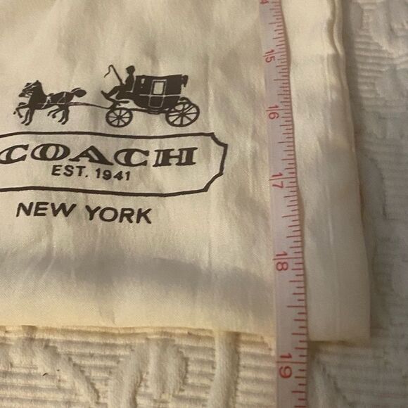 Coach Large Cream Drawstring Dust Bag - Picture 5 of 5